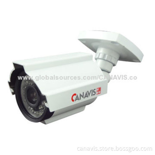 Waterproof Bullet Camera, 1/3-inch Sony Effio-E, 1/4-inch CMOS, 24 Piecs LEDs
